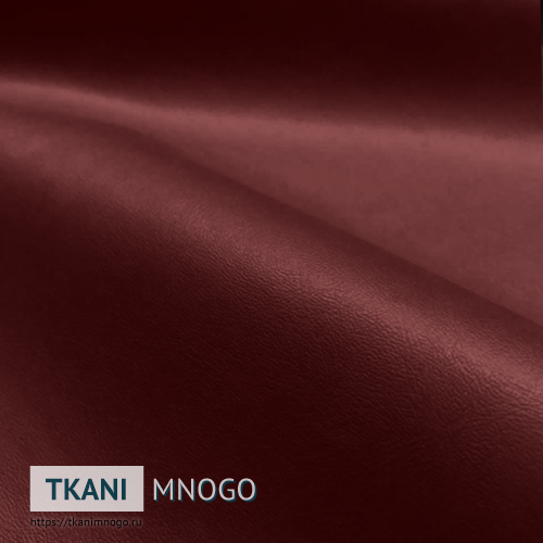 Фото ткани B-6 Кожа искусственная крупным планом, цвет красный, рисунок однотонный, производитель Китай