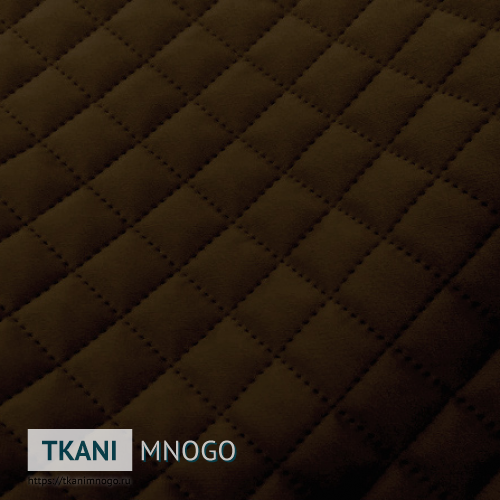 Фото обивки велюра “CSBYH1-12A” (ромб коричневый)