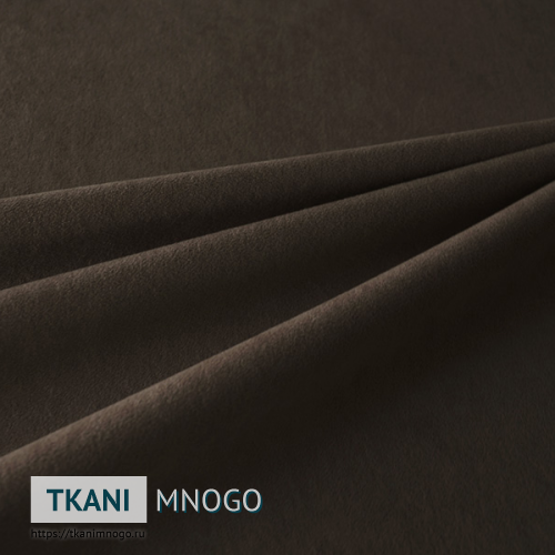 Фото фактуры велюра “033” (однотонный коричневый)