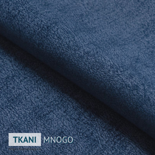 Фото обивки велюра “78” (однотонный синий)