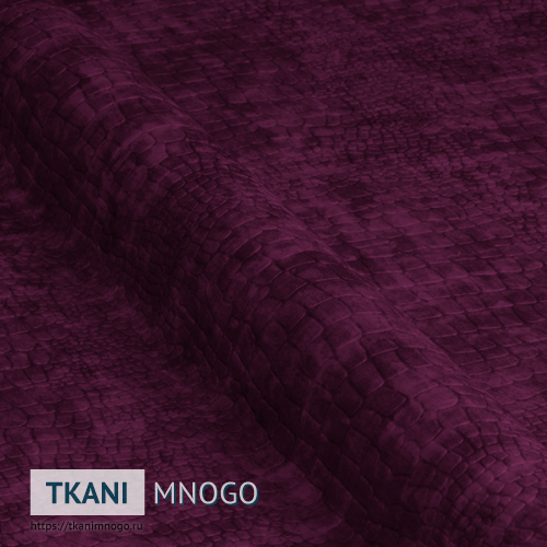 Фото обивки велюра “Ros-9” (анималистический фиолетовый)