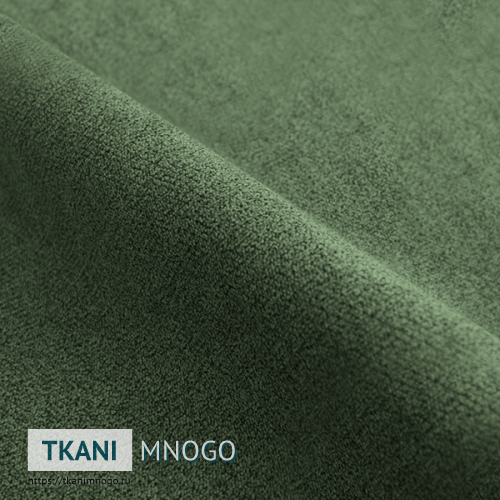 Фото ткани велюра “RT-8” (однотонный зеленый)