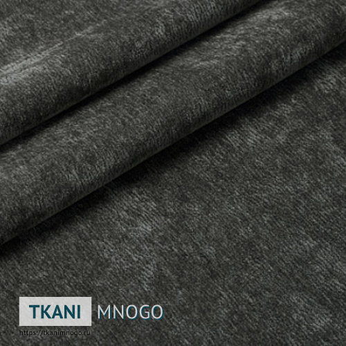 Фото ткани велюра “21” (однотонный серый)